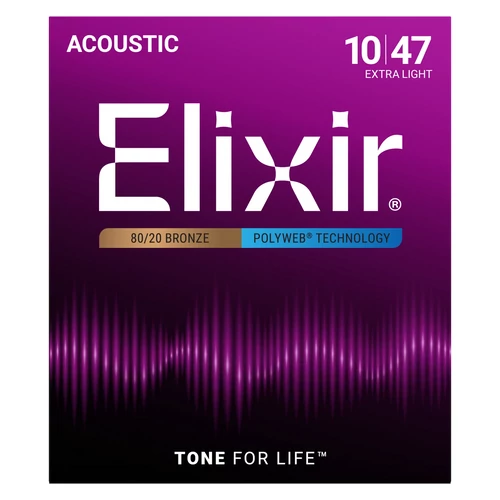 Elixir - 010 - 047 Extra Light Akusztikus gitárhúr
