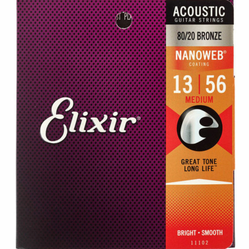 Elixir - 013 - 056 Medium Akusztikus gitárhúr