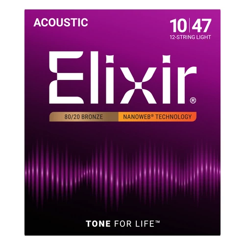 Elixir - 10-47 Light 12 húros akusztikus gitárhúr készlet