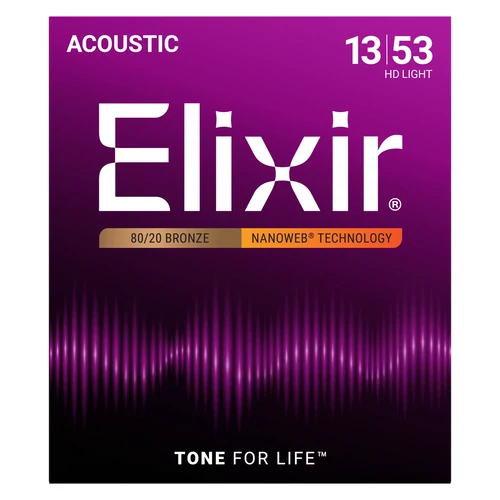 Elixir - 13-53 HD Light Akusztikus gitárhúr