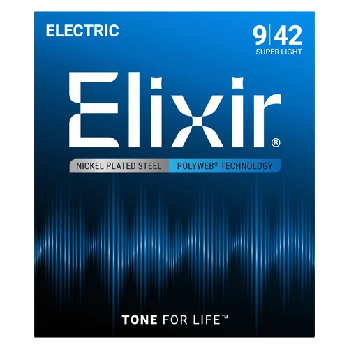 Elixir - PolyWeb (12000) 9-42 Super Light elektromos húrkészlet