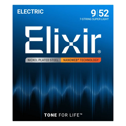 Elixir - 009 - 052 Super Light 7 húros elektromos gitárhúr készlet