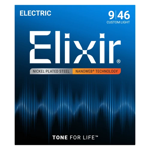 Elixir - 009 - 046 Custom Light Elektromos gitárhúr