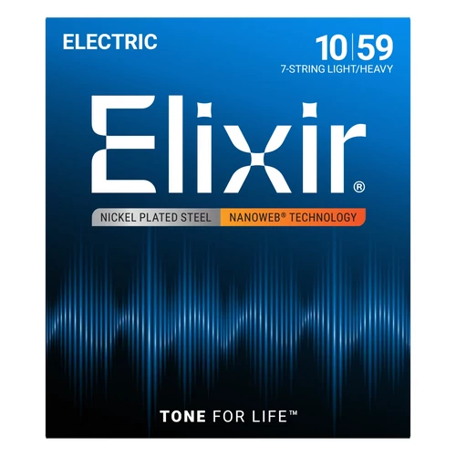 Elixir - 010 - 059 Light/Heavy 7 húros elektromos gitárhúr készlet