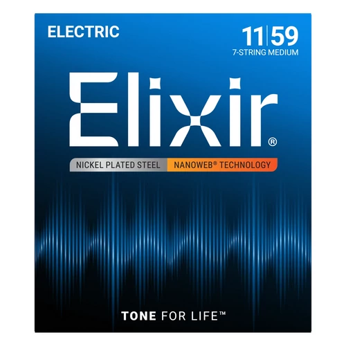 Elixir - 011 - 059 Medium 7 húros elektromos gitárhúr készlet