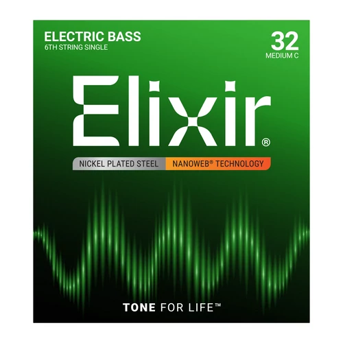 Elixir - NanoWeb 6th .032 Medium C basszugitár húr