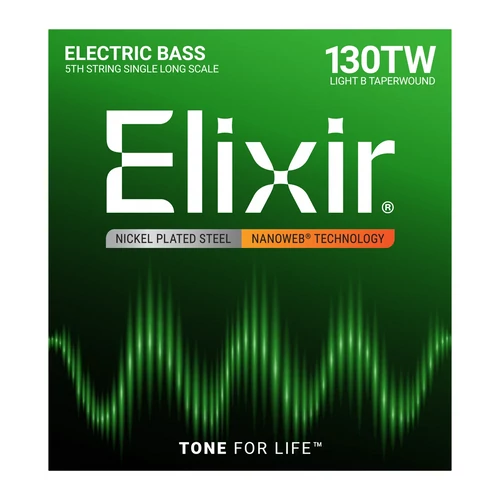 Elixir - NanoWeb 5th .130TW Light B Long Scale basszugitár húr