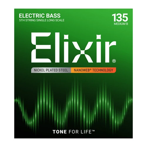 Elixir - NanoWeb 5th .135 Medium B basszugitár húr