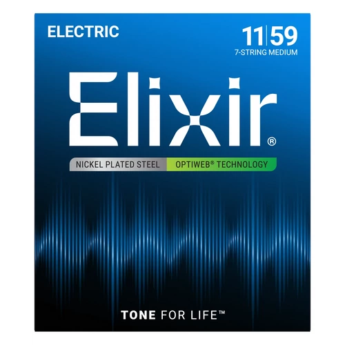 Elixir - OPTIWEB Coating Medium 11-59 7-húros elektromos gitárhúr