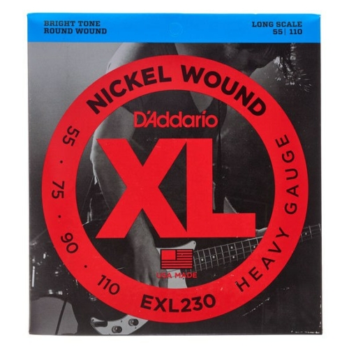 D'Addario - EXL230 Nickel Wound Heavy Gauge 55-110 elektromos basszusgitár húr