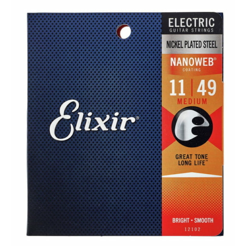 Elixir - 011 - 049 Medium elektromos gitárhúr
