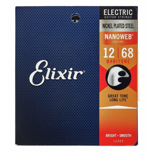 Elixir - 012 - 068 Baritone elektromos gitárhúr