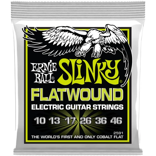 Ernie Ball - Flatwound 10-46 Elektromos gitárhúr készlet