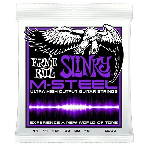 Ernie Ball - M-Steel Power Slinky 11-48 Elektromos Gitárhúr készlet