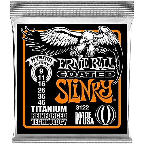 Ernie Ball - Coated Titanium RPS Hybrid Slinky 9-46 Elektromos Gitárhúr készlet