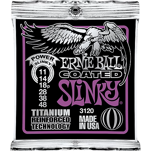 Ernie Ball - Coated Titanium RPS Power Slinky 11-48 Elektromos Gitárhúr készlet
