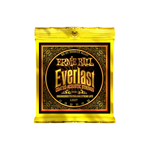 Ernie Ball - Everlast Coated Bronze Light 11-52 Akusztikus Gitárhúr készlet