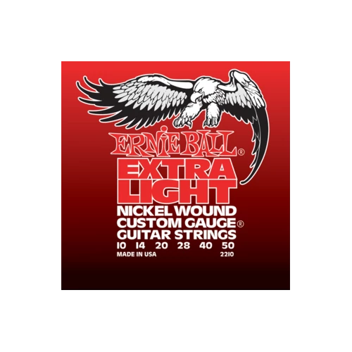 Ernie Ball - Nickel Wound Extra Light Wound G 10-50 Elektromos Gitárhúr készlet