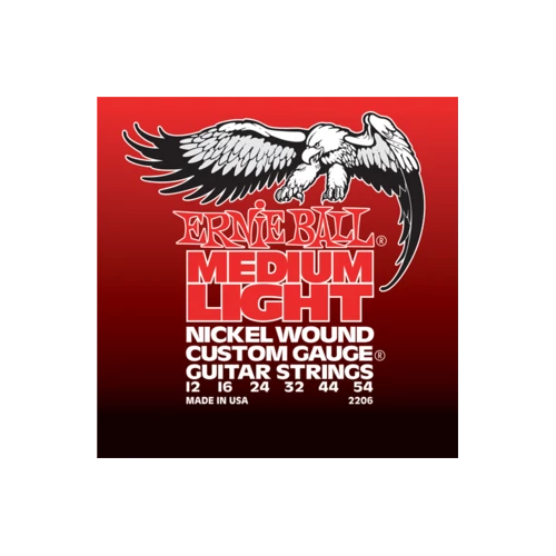 Ernie Ball - Nickel Wound Medium Light Wound G 12-54 Elektromos Gitárhúr készlet