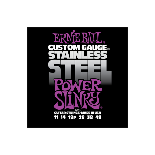 Ernie Ball - Stainless Steel Power Slinky 11-48 Elektromos Gitárhúr készlet