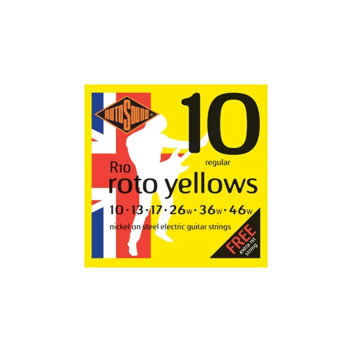 Rotosound - R10 Roto Yellows regular elektromos gitárhúr készlet 10-46