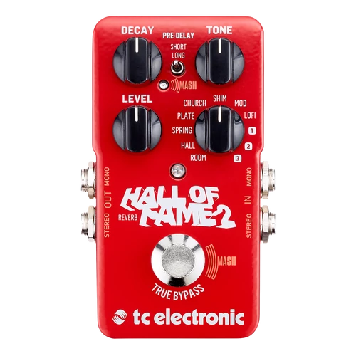 TC Electronic - Hall of Fame 2 Reverb zengető pedál, szemből