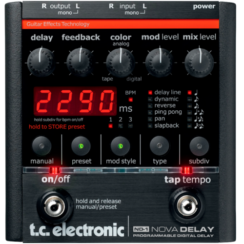 TC Electronic - ND-1 Nova Delay pedál