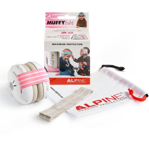 Alpine - Muffy Baby Hallásvédelem csecsemőknek Rózsaszín Készletakció