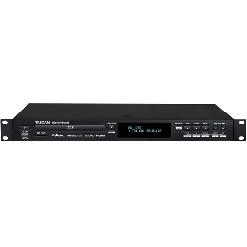 Tascam - BD-MP1MK2, 1U rack-es, Blu-Ray/DVD-lejátszó
