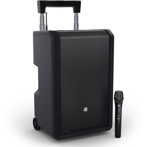 LD Systems - ANNY 10 HHD B5 10"-os hordozható, akkumulátoros Bluetooth PA rendszer keverővel, 1 vezeték nélküli kézi mikrofonnal - 584-608 MHz