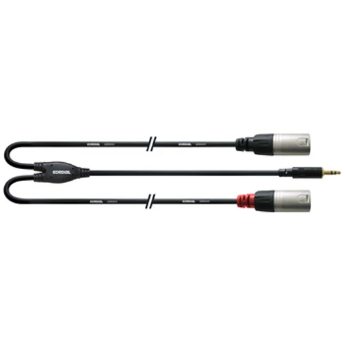 Cordial - CFY 3 WMM-LONG 3.5mm-es jack-2x XLR Rean csatlakozó 3m