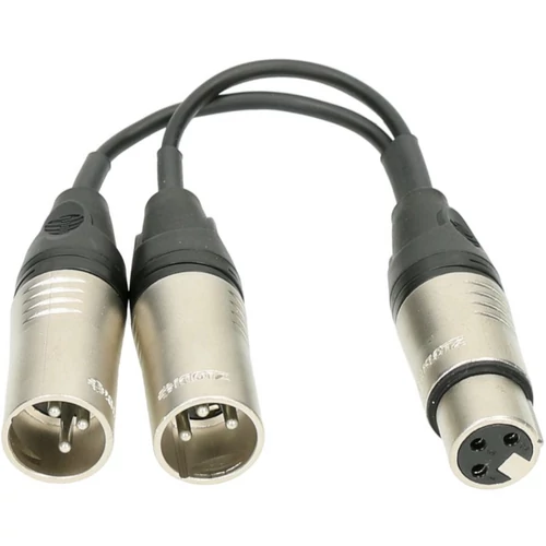 Klotz - XLR-YSPLIT Y adapter kábel XLRF-2xXLRM 0,2 m