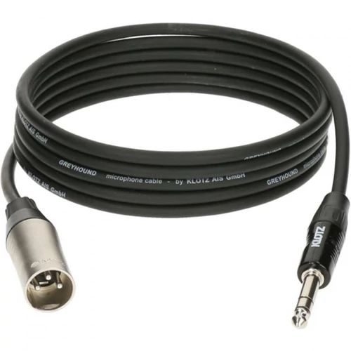 Klotz - Greyhound XLR3M-JACK3 kábel 0,6m bk