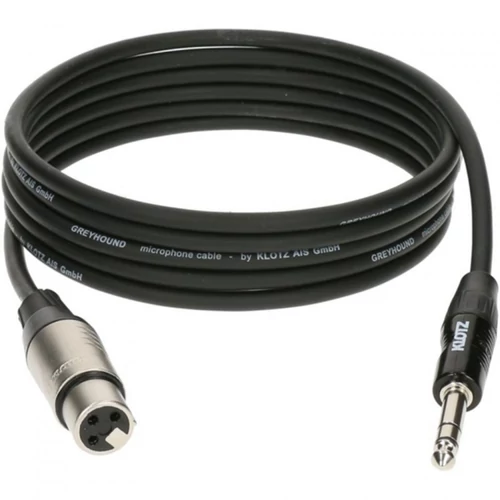 Klotz - Greyhound XLR-JACK kábel 1,5m bk