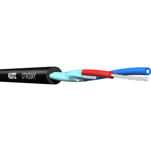 Klotz - OTW204Y.100 OmniTRANS AES/EBU (DMX) 2x0,22 mm installációs kábel, PVC, fekete, 100 m