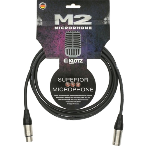 Klotz - mikrofonkábel 20 m Klotz XLR3M-XLR3F csatlakozók+MC2000 fekete kábel