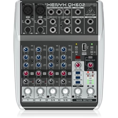 Behringer - XENYX QX602MP3 analóg keverőpult