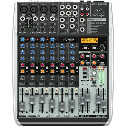 Behringer - XENYX QX1204 USB-s keverő, szemből