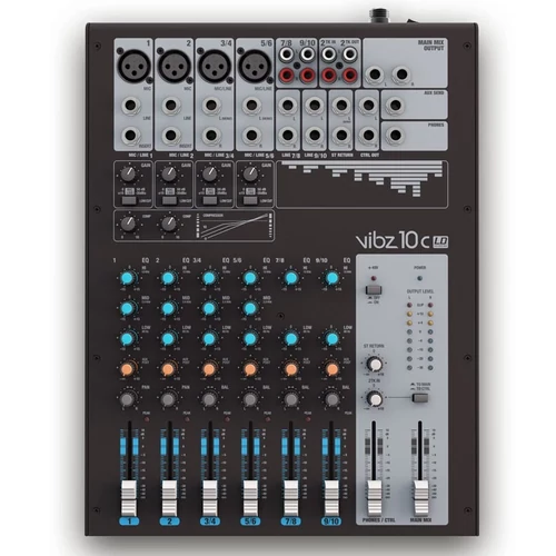 LD Systems VIBZ 10 C keverőpult kompresszorral