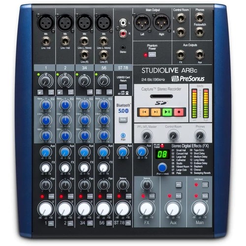 PreSonus - StudioLive AR8c Hibrid Keverőpult