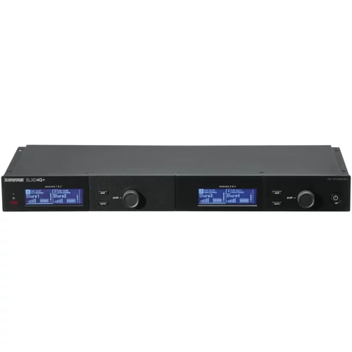 Shure - SLXD4Q+ Négycsatornás vevő SLX-D digitális rendszerhez, 470-606MHz