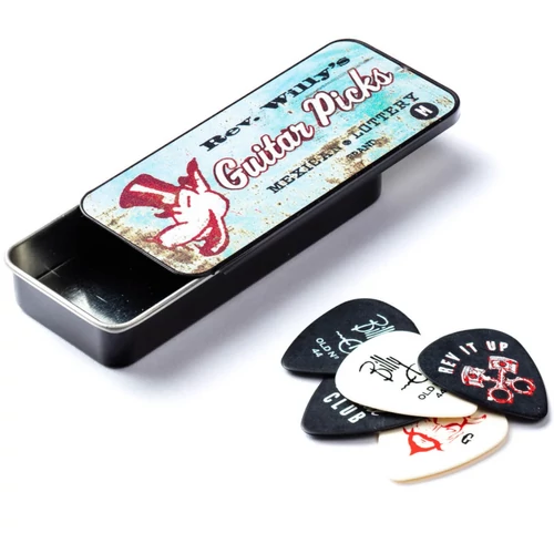 Dunlop Rev Willy - Billy Gibbons medium pengető fémdobozban 6db