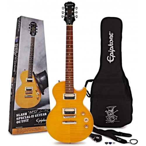 Epiphone - Slash AFD Les Paul Special Amber elektromos gitárszett