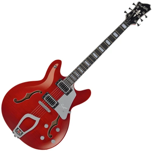 Hagstrom - Super Viking Wild Cherry Transparent Flame