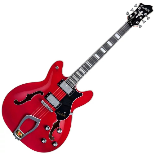 Hagstrom - Viking Transparent Cherry Elektromos jazz gitár