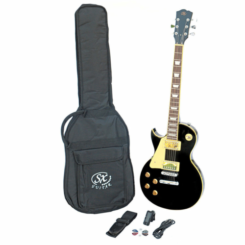 SX - SE3 Left Handed Electric Guitar Kit Black