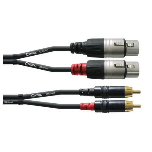 Cordial - CFU 1,5 MC REAN XLR Papa / RCA 1,5 m