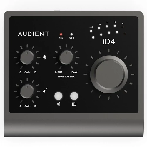 Audient - ID4 MKII Hangkártya felülnézetből