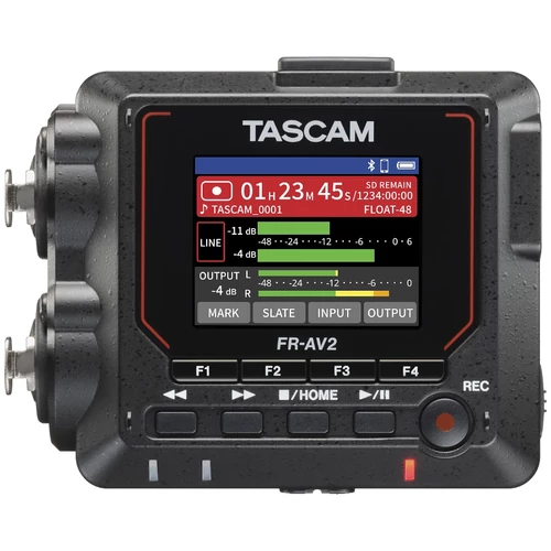 Tascam - FR-AV2, 2 csatornás 32-bit hordozható rögzítő, Time code generátor és USB-interfész