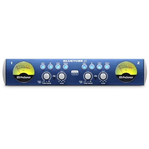 PreSonus - BlueTube DP V2 csöves mikrofon/hangszer előerősítő, szemből